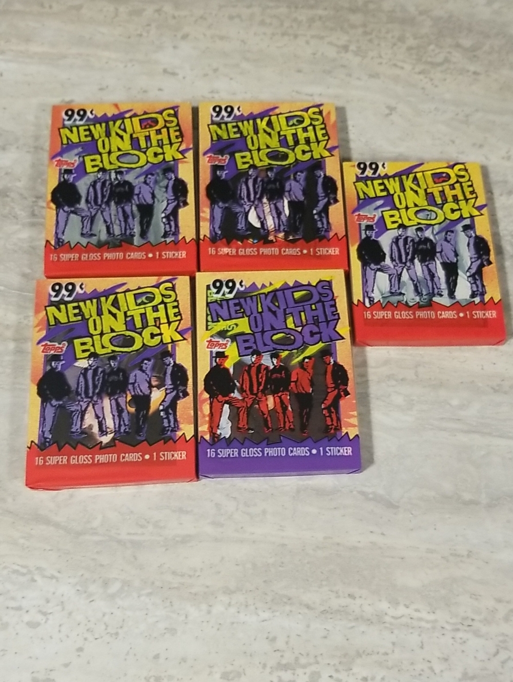 Topps New Kids on the Block Collectible Photo Cards Trading cards